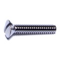 Midwest Fastener #10-24 x 1 in Slotted Oval Machine Screw, Chrome Plated Brass, 15 PK 70147